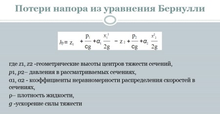Гидравлика СамГТУ Презентация Потери напора при движении жидкости