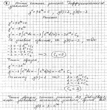 Высшая математика - заочный факультет - 2 семестр - 12 заданий, 2014 год, вариант 51